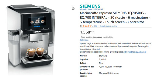 Macchina caffè siemens - caffè,